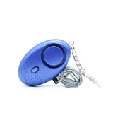 140DB Personal Alarm Keychain with LED Light for Emergency Alert and Assistance - Purple
