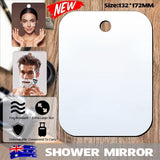 Mirrors: Fogless Polycarbonate Shower Mirror 172×132mm Anti-Fog Shaving Mirror