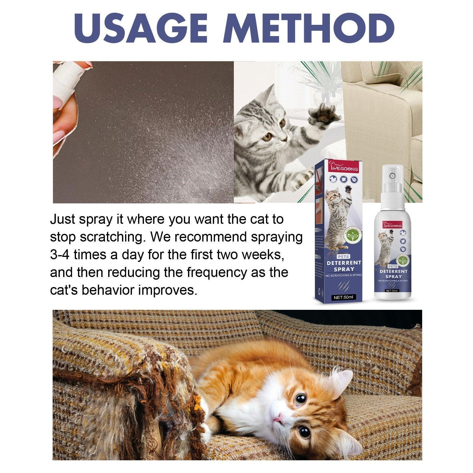 Pet Cleaning Supplies: Cat Anti Scratch Spray Protect Door Sofa Furniture Pet Scratch Prevention Spray