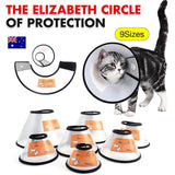 Pet ID Tags: Pet Cat Dog Protective Cone Collar Elizabethan E Collar Wound Healing Recovery - Large