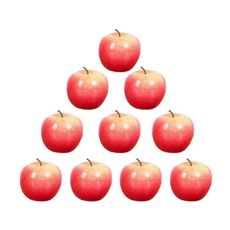 10 X Artificial Green or Red Apples for Home Party Wedding and Shop Decor - Green