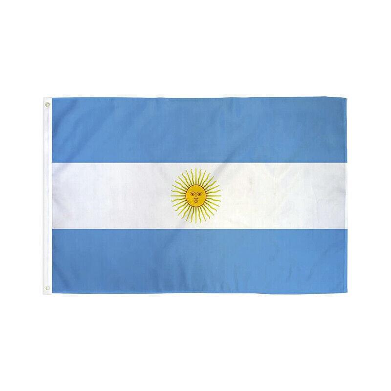 Outdoor Decorations & Lights: 150 x 90cm Large Argentina Flag Argentine Argentinian National Outdoor Festival