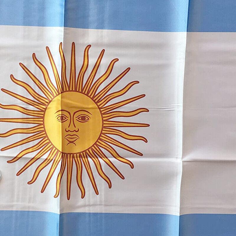 Outdoor Decorations & Lights: 150 x 90cm Large Argentina Flag Argentine Argentinian National Outdoor Festival