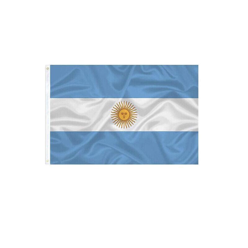 Outdoor Decorations & Lights: 150 x 90cm Large Argentina Flag Argentine Argentinian National Outdoor Festival