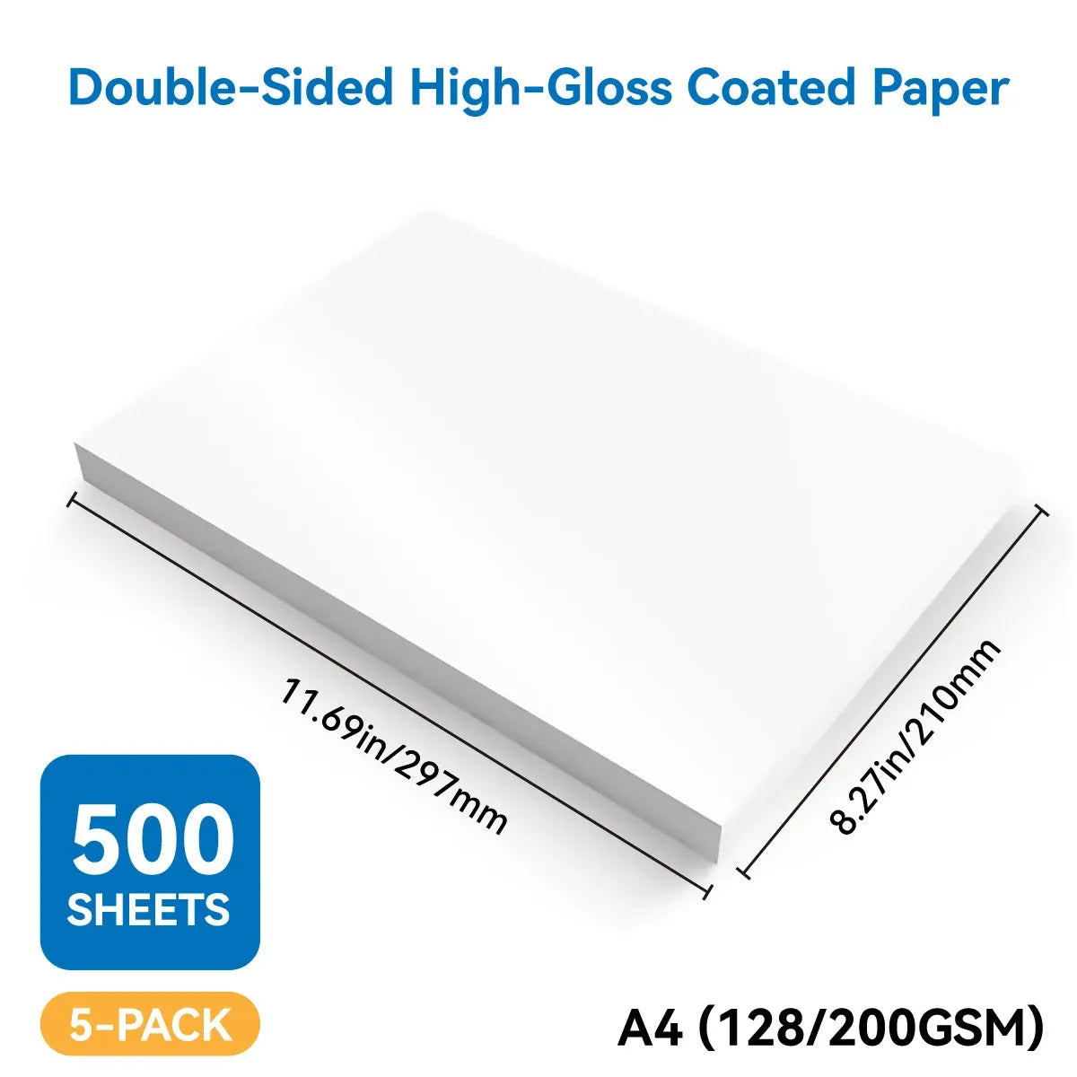 500Sheets A4 Laser Print Paper Premium High Quality For Clear Printing Use - 128GSM