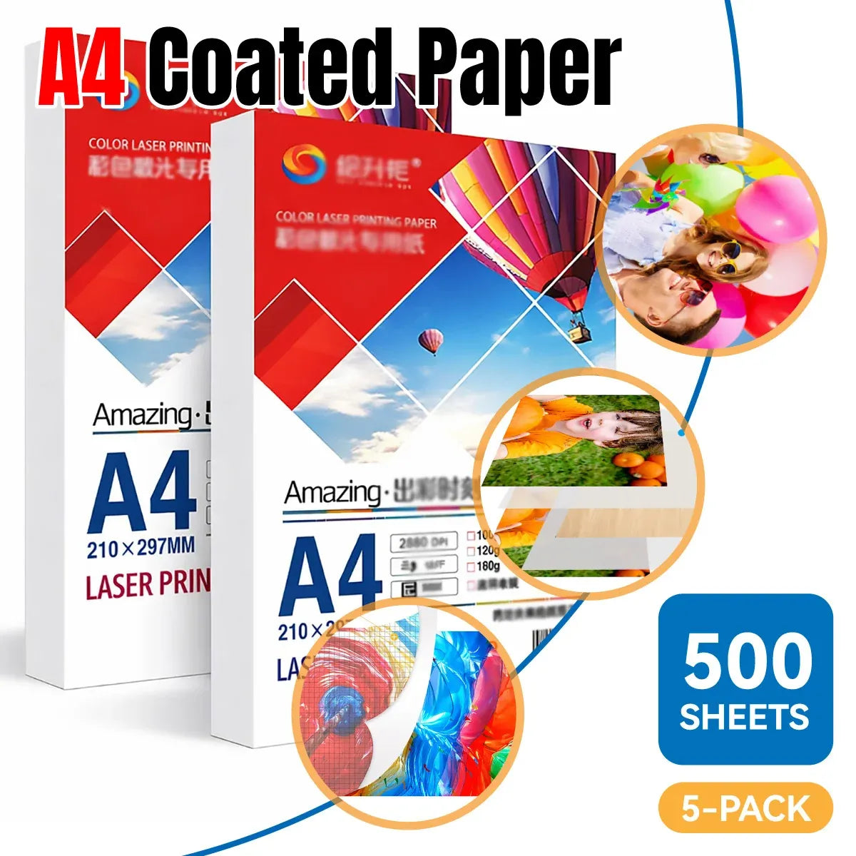 500Sheets A4 Laser Print Paper Premium High Quality For Clear Printing Use - 200GSM