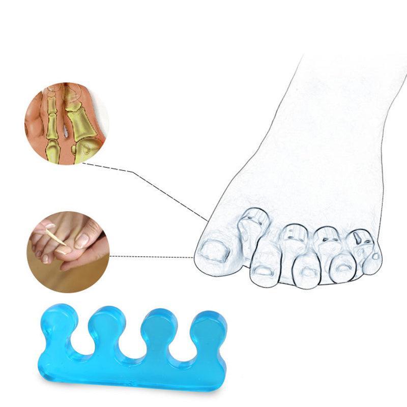 Nail Care: Reusable Soft Silicon Toe Finger Separator Nail Art Pedicure Polish Tool Au - 1Pair