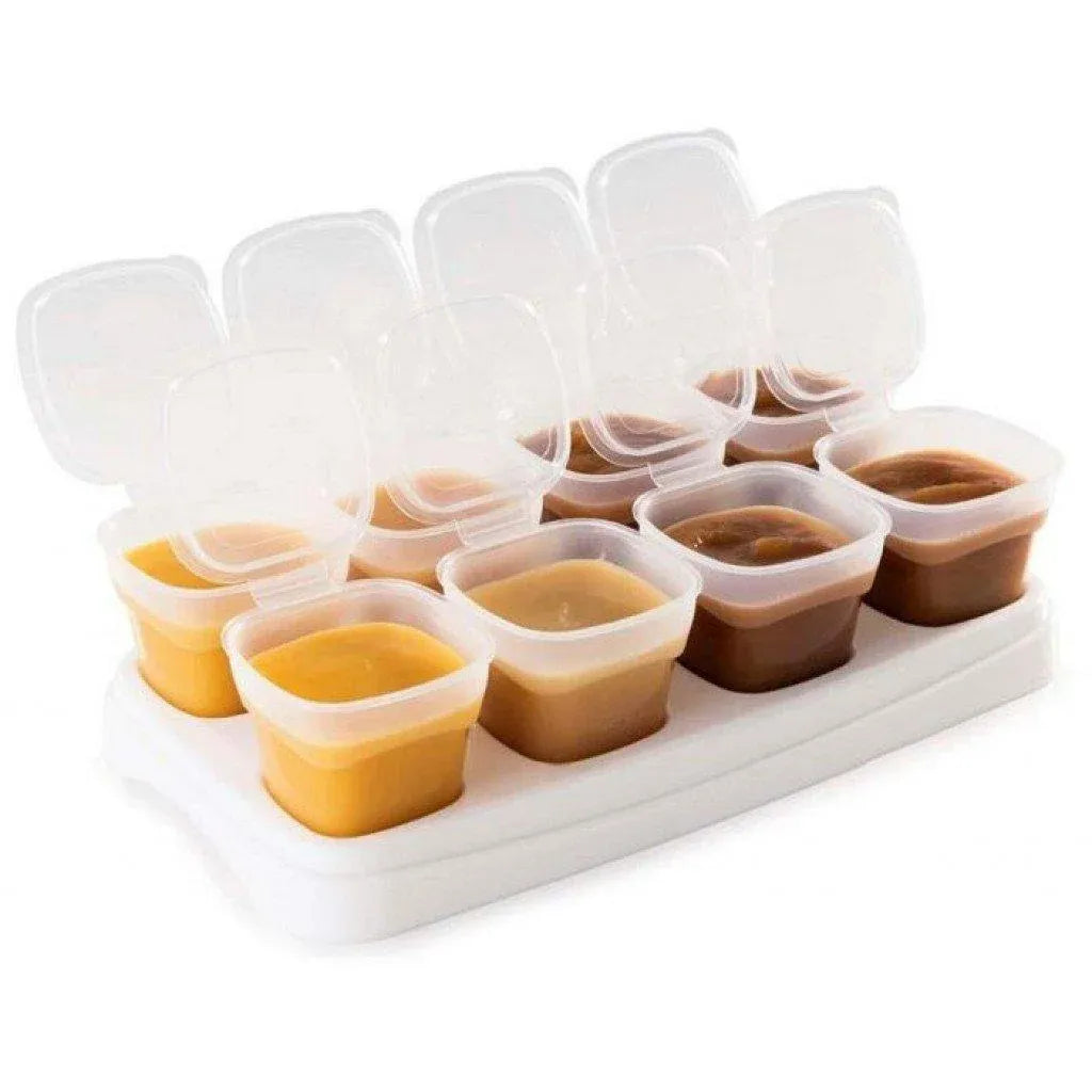 Baby Food Storage Cups with Lids and Tray, 70ml, Set of 8