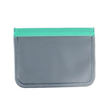 10 Pack Reusable Frosted PEVA Food Storage Bags Resealable Ziplock Freezer Safe - Grey