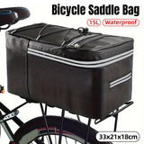 Bicycle Bags: Bike Saddle Bag Waterproof Cycling Tail Bag Backseat Storage Riding Equipment