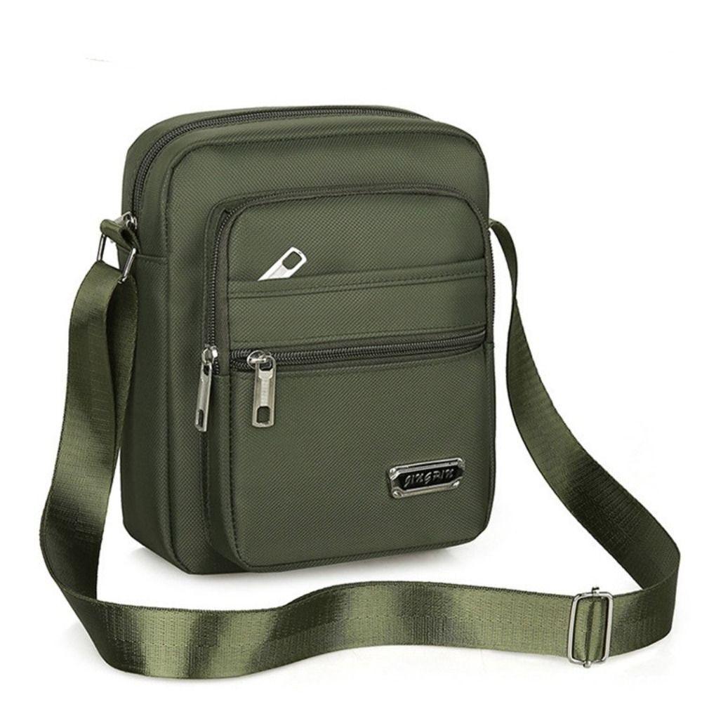 Backpacks: Mens Crossbody Shoulder Bag Travel Messenger Bag Casual Handbag for Boys and Men - Black-6 zippers