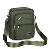 Backpacks: Mens Crossbody Shoulder Bag Travel Messenger Bag Casual Handbag for Boys and Men - Black-6 zippers