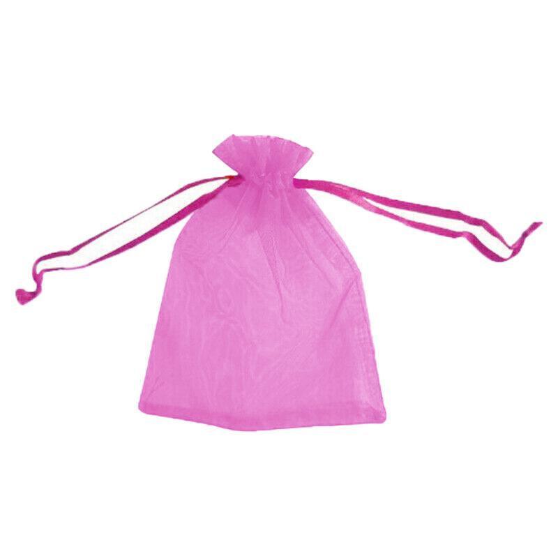 Clothing & Wardrobe Storage: 50 pcs Organza Bag Sheer Bags Jewellery Wedding Candy Packaging Sheer Bags 7*9 cm - Orange/50PCS