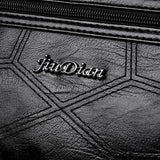 Women's Handbags: Multi Pocket Women Shoulder Bag Leather Crossbody Handbag Everyday Messenger - Black