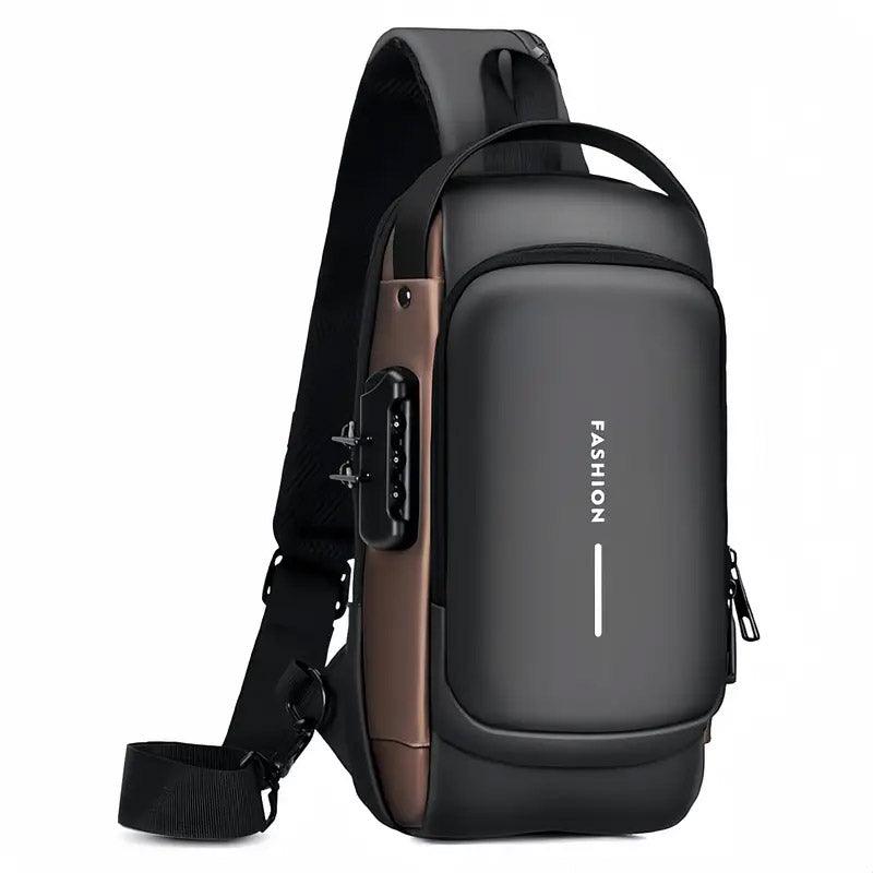 Backpacks: Multi-Function Password Lock Shoulder Bag Anti-Theft Crossbody Sling Bag Travel