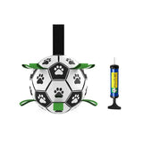 Dog Toys: Interactive Pet Football Dog Toys Grab Tabs Outdoor Training Soccer Chew Balls