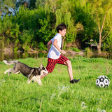 Dog Toys: Interactive Pet Football Dog Toys Grab Tabs Outdoor Training Soccer Chew Balls