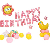 Party Supplies: 45-50 Pcs Happy Birthday 3D Unicorn Decoration Balloons Diy Decor Party Set - 02