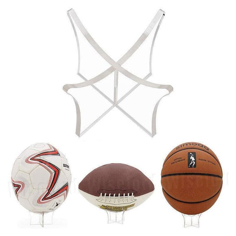Sport DVDs & Blu-rays: 12Cm Clear Acrylic Ball Stand Holder Display Rugby Basketball Football Soccer