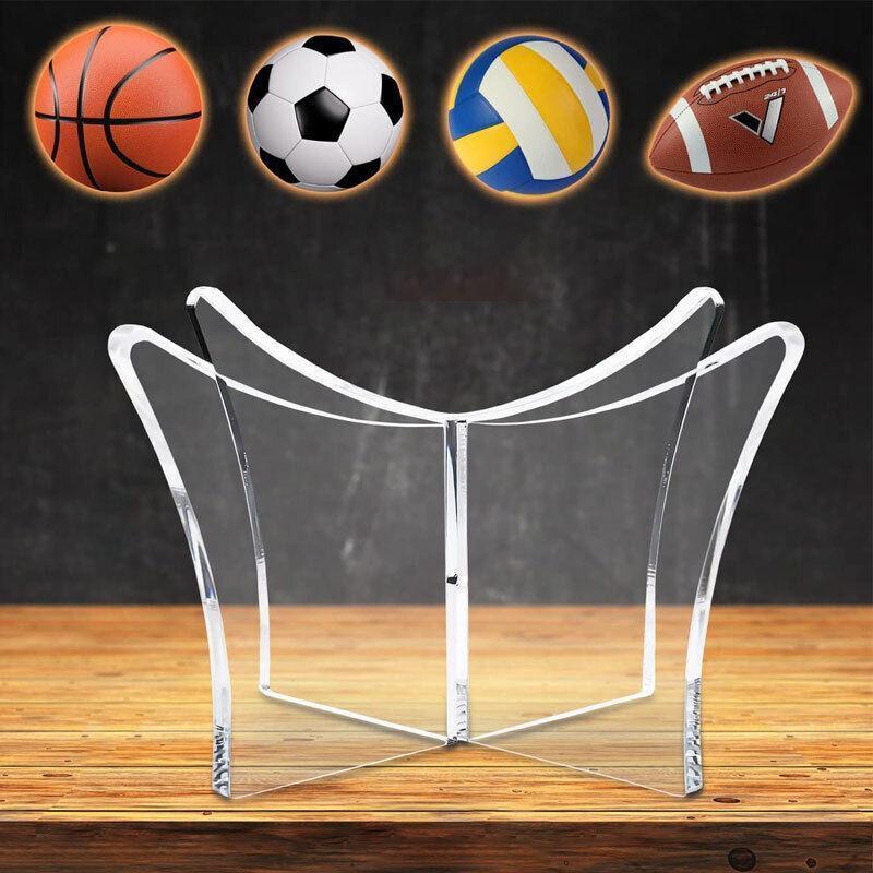 Sport DVDs & Blu-rays: 12Cm Clear Acrylic Ball Stand Holder Display Rugby Basketball Football Soccer