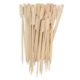 Activity Games: Bamboo Wooden Catering Paddle Skewers Disposable Finger Food Cocktail BBQ