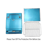 Camping Appliances: Outdoor Camping Mini Folding Wood Burning Stove Picnic Stainless Steel BBQ Grill