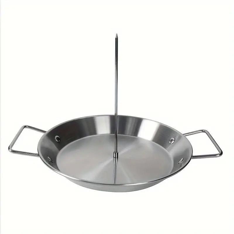 BBQs & Accessories: Stainless Steel Vertical Skewer Grill Pan Barbecue Kebab Rack Grill Cooking Tool