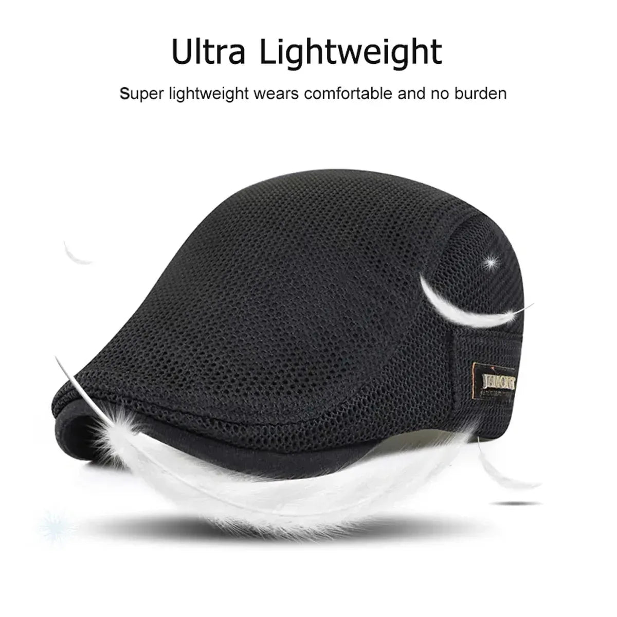 Summer Mesh Beret Cap Lightweight Breathable Thin Sunshade Hat Outdoor Style