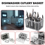 Kitchen Appliance Accessories: Multifunctional Dishwasher Basket Accessories Fit Hotpoint Indesit Knife And Fork Storage Basket