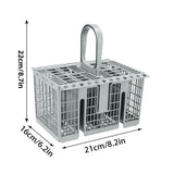 Kitchen Appliance Accessories: Multifunctional Dishwasher Basket Accessories Fit Hotpoint Indesit Knife And Fork Storage Basket