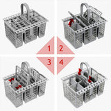 Kitchen Appliance Accessories: Multifunctional Dishwasher Basket Accessories Fit Hotpoint Indesit Knife And Fork Storage Basket