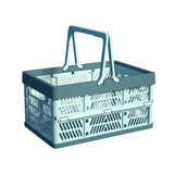 Storage Boxes: Foldable Portable Picnic Basket Lightweight Storage Basket for Outdoor Use - Blue