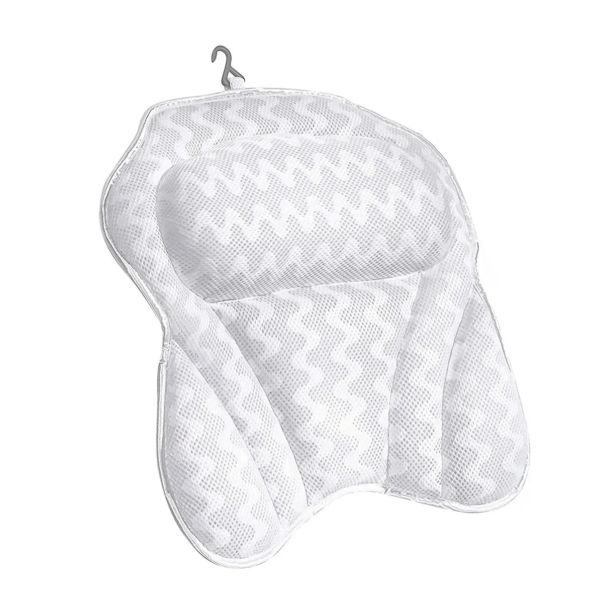 3D Breathable Mesh Bathtub Pillow Non Slip For Bathroom Spa Neck Back Support