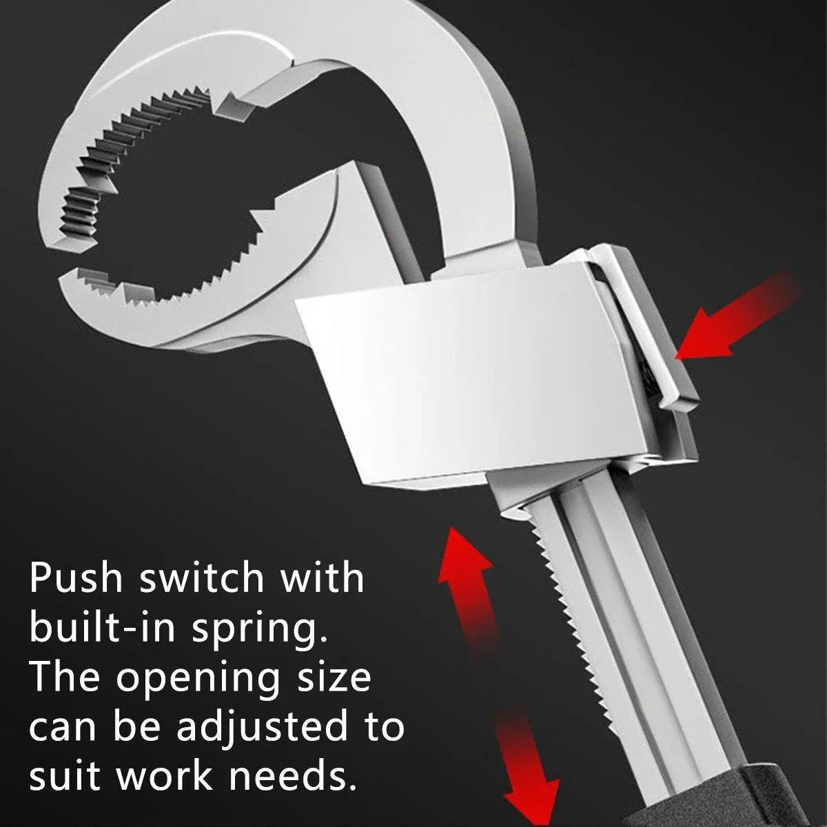 Multifunctional Bathroom Sink Water Pipe Wrench Tool Adjustable Open End Spanner