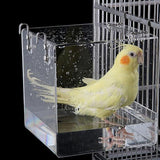 Bird Cage Accessories: Bird Bathing Box Basin for Birds Outdoor Bathing Pool Bird Shower Basin for Pets