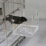 Bird Cage Accessories: Bird Bathing Box Basin for Birds Outdoor Bathing Pool Bird Shower Basin for Pets