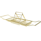 Bath Caddies: Bathtub Rack Bathroom Storage Shelf Telescopic Adjustable Organiser Tray Home - Silver