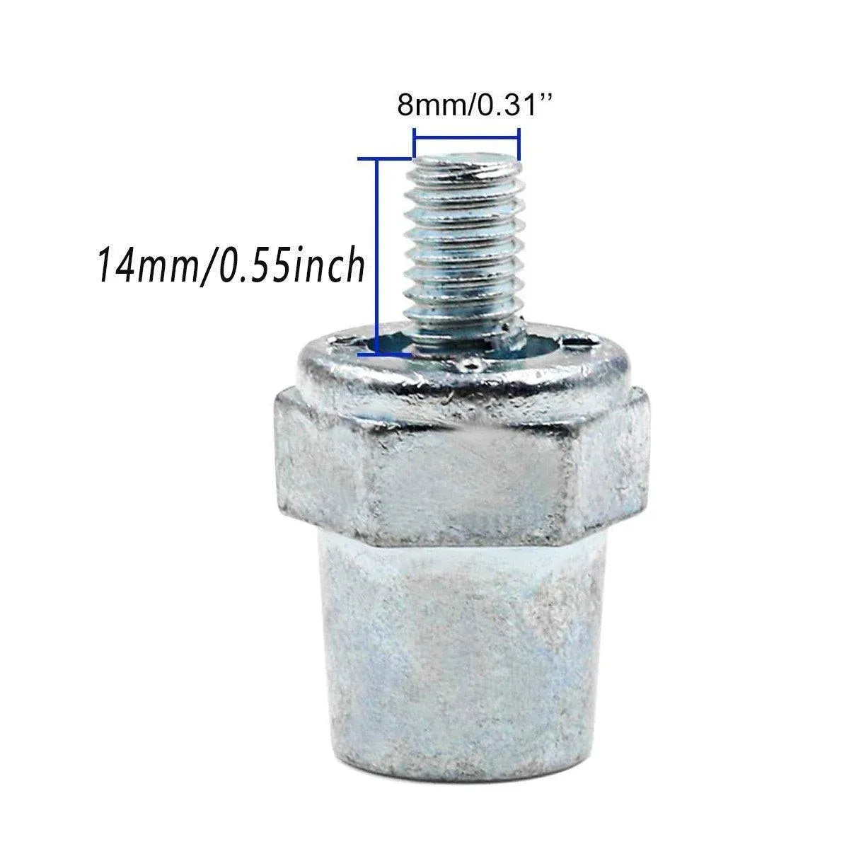 2Pcs Battery Terminal Posts For M8 8mm Bolts Positive Negative For Car Boats
