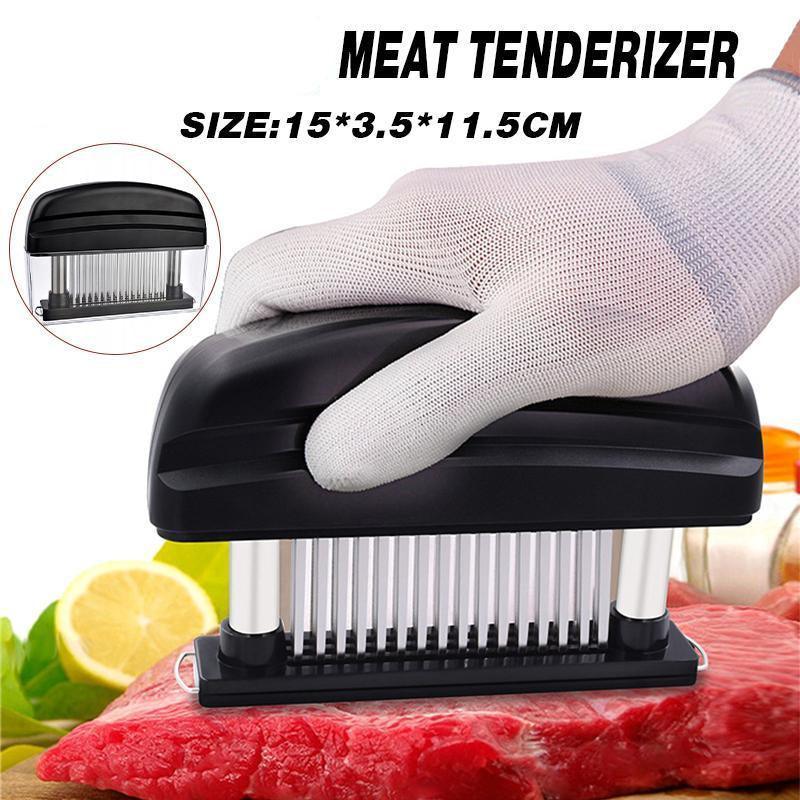 Kitchen Utensils: 48-Blade Stainless Steel Meat Tenderizer Tool for Steak Pork Chicken Lamb