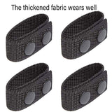 2PCS Outdoor Tactical Belt Loop Snap On Retainer Buckle Clip Holder Hiking Gear - Black