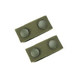 2PCS Outdoor Tactical Belt Loop Snap On Retainer Buckle Clip Holder Hiking Gear - Black