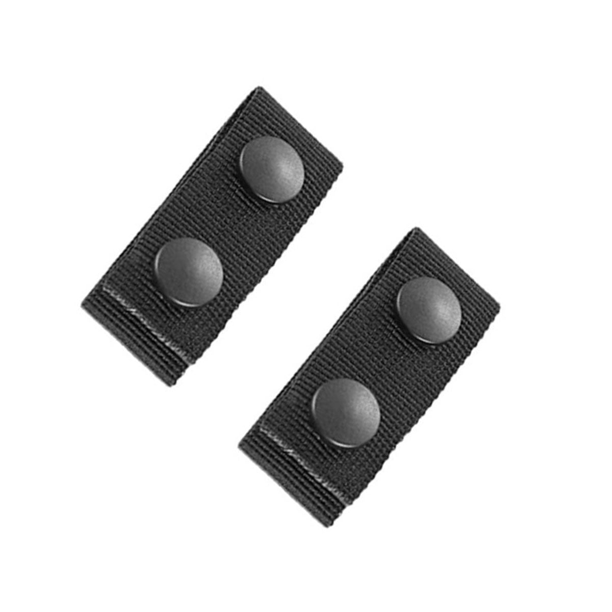 Camping Appliances: 2PCS Outdoor Tactical Belt Loop Snap On Retainer Buckle Clip Holder Hiking Gear - Black