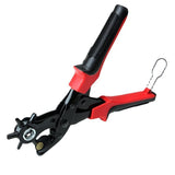 Hand Tools: Heavy Duty Leather Hole Punch Tool with 6 Size Revolving Head for Belt and Fabric