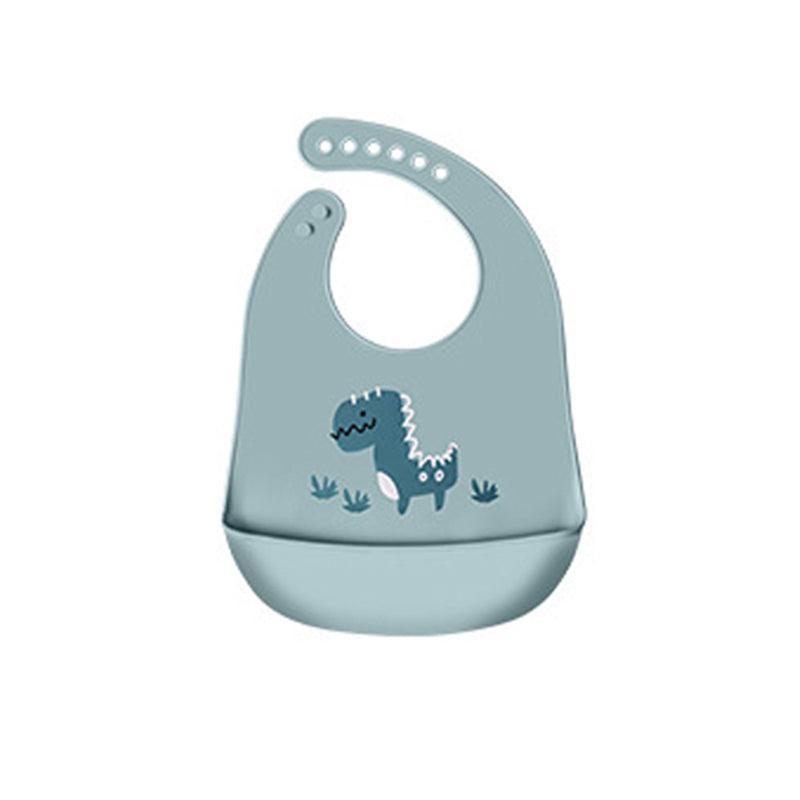 Baby Health & Grooming Kits: Silicone Waterproof Feeding Bib Apron with Pouch Easy to Clean Smock for Mealtime Use - Puppy