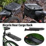 Bicycle Parts: Mountain Bike Rear Rack Flat Suspension Rack Accessories Luggage Carrier Shelf