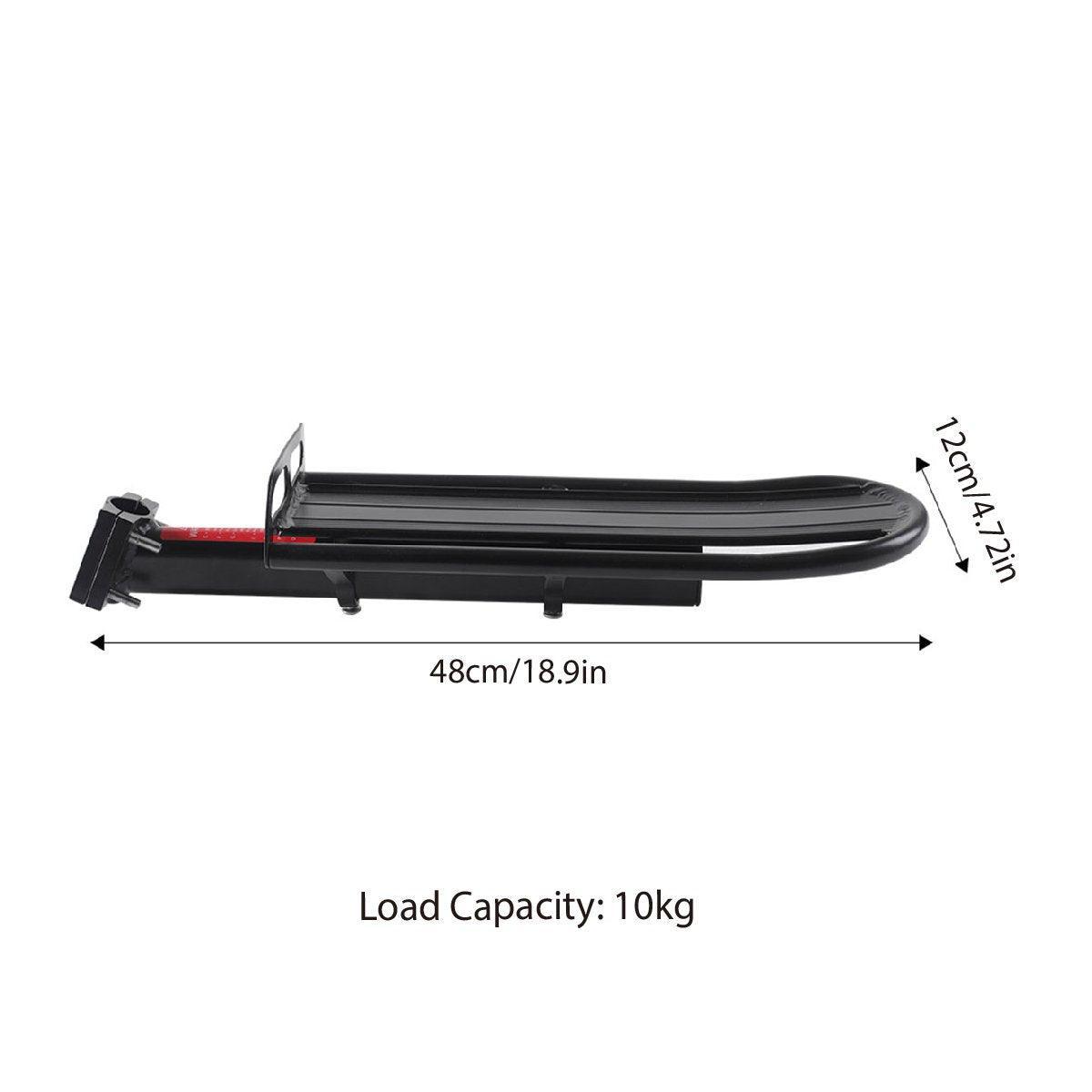 Bicycle Parts: Mountain Bike Rear Rack Flat Suspension Rack Accessories Luggage Carrier Shelf