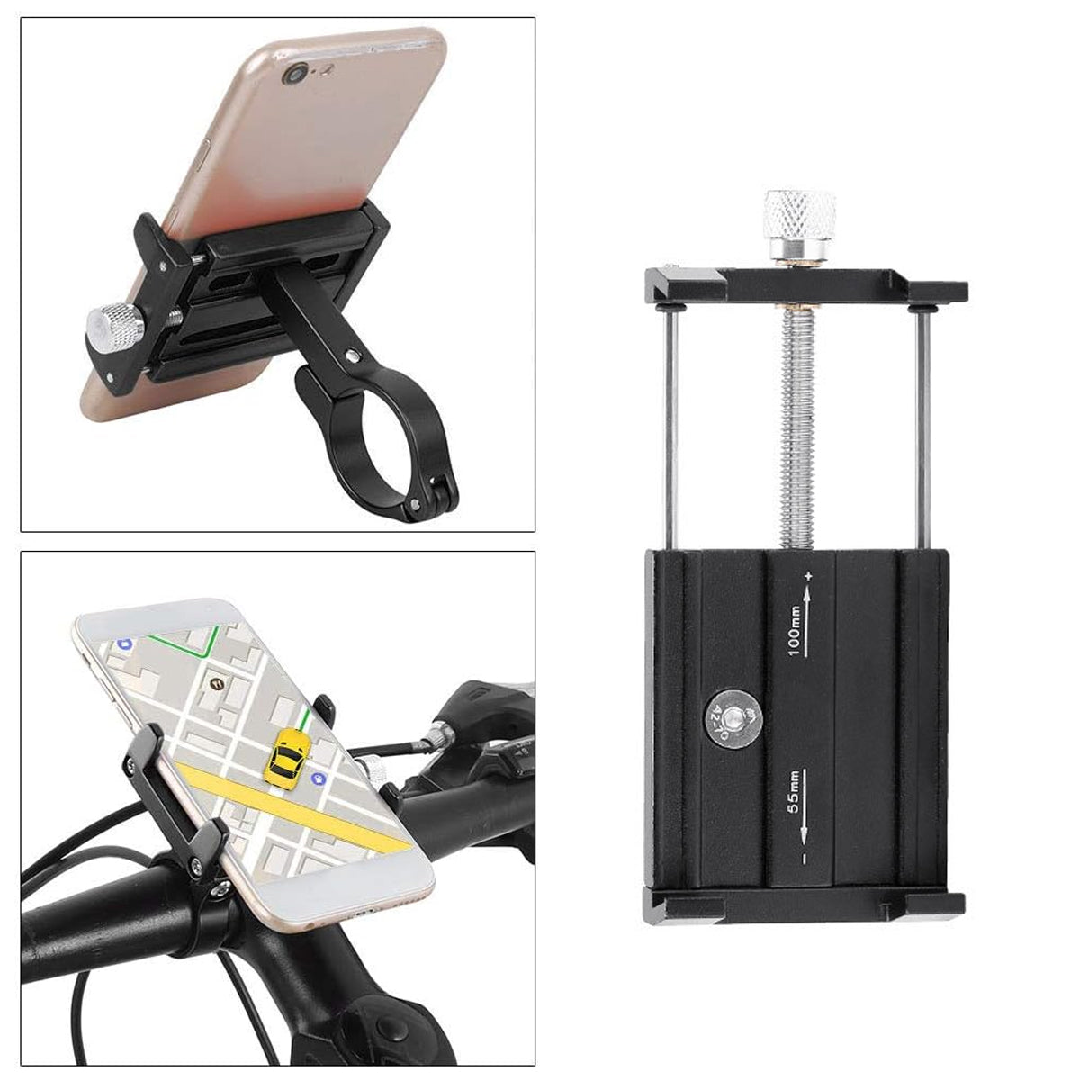 Bicycle Bags: Aluminum Alloy Bicycle Mobile Phone Stand Phone Rack Cycling Accessories Mount
