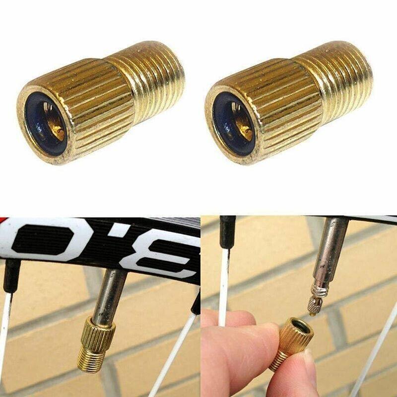 Bicycle Parts: Bicycle Pump Adapters Converter Presta To Schrader Bike Valve Tyre Connector Au - 5PCS