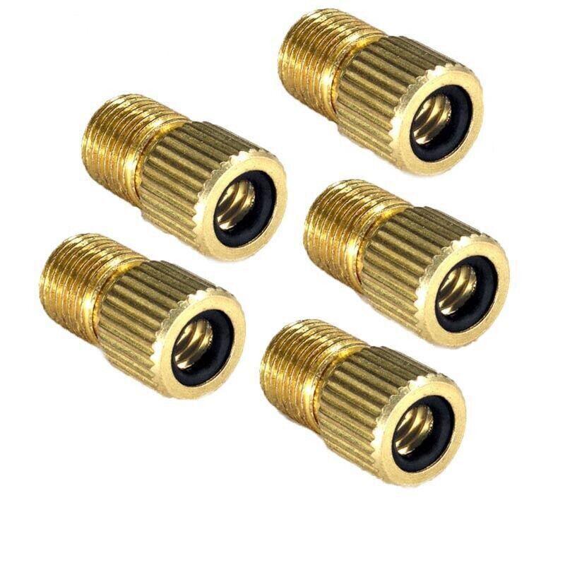 Bicycle Parts: Bicycle Pump Adapters Converter Presta To Schrader Bike Valve Tyre Connector Au - 5PCS