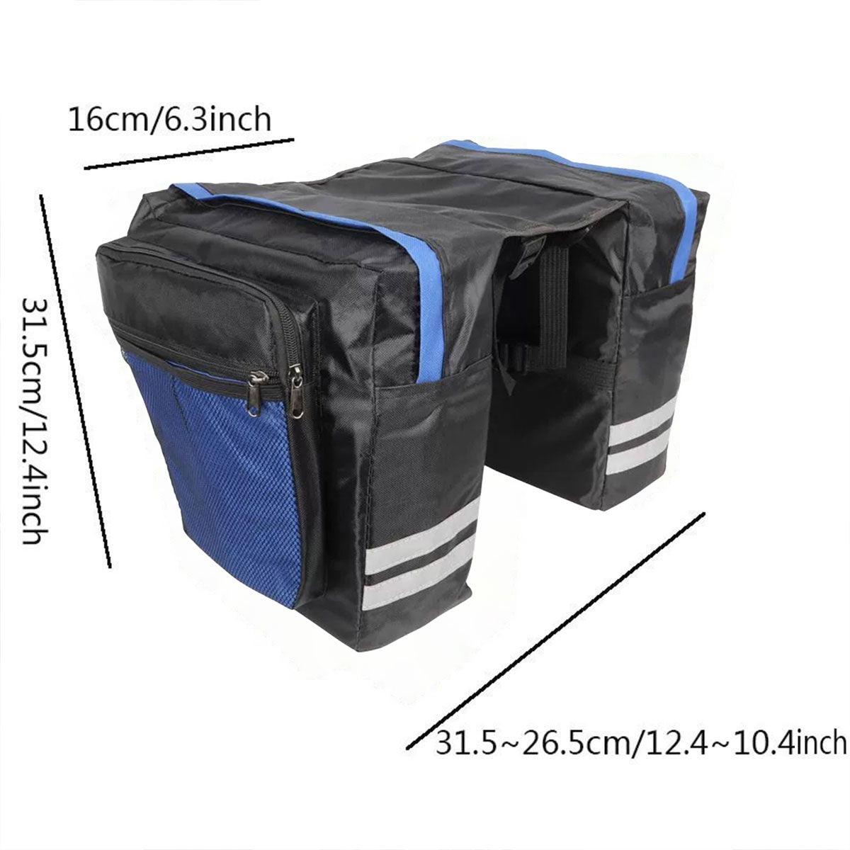Bicycle Parts: Bike Bicycle Rear Rack Pannier Bags Back Waterproof Seat Box Saddle Carry Bag